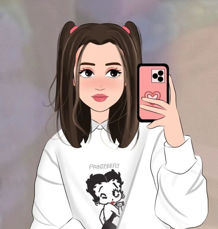 Cartoon girl dp